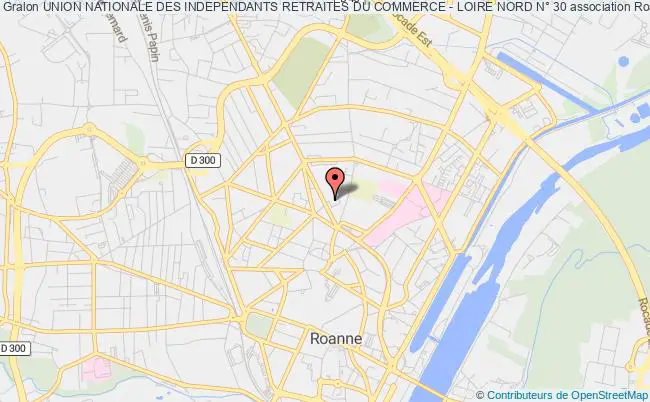 plan association Union Nationale Des Independants Retraites Du Commerce - Loire Nord N° 30 Roanne