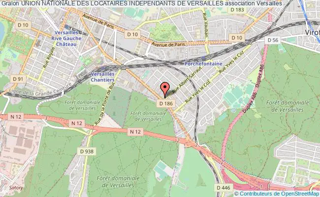 plan association Union Nationale Des Locataires Independants De Versailles Versailles