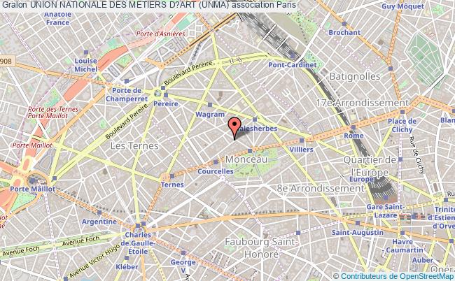 plan association Union Nationale Des Metiers D?art (unma) Paris