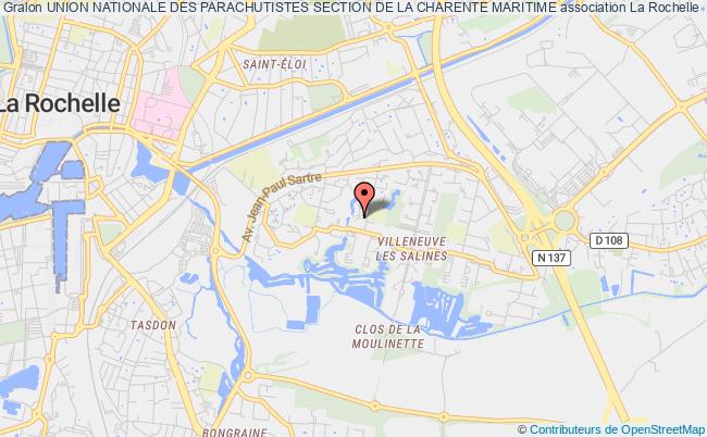 plan association Union Nationale Des Parachutistes Section De La Charente Maritime La Rochelle