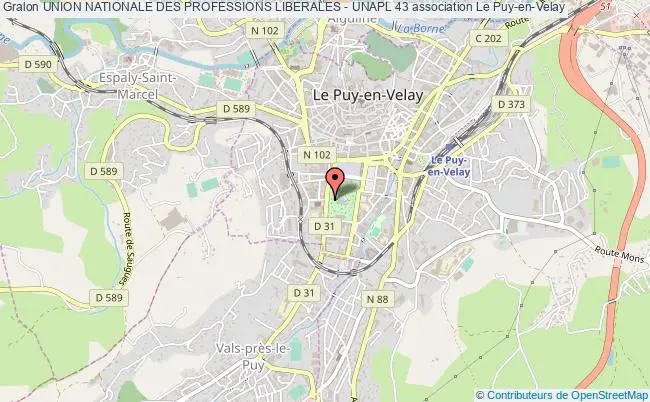 plan association Union Nationale Des Professions Liberales - Unapl 43 Le Puy-en-Velay
