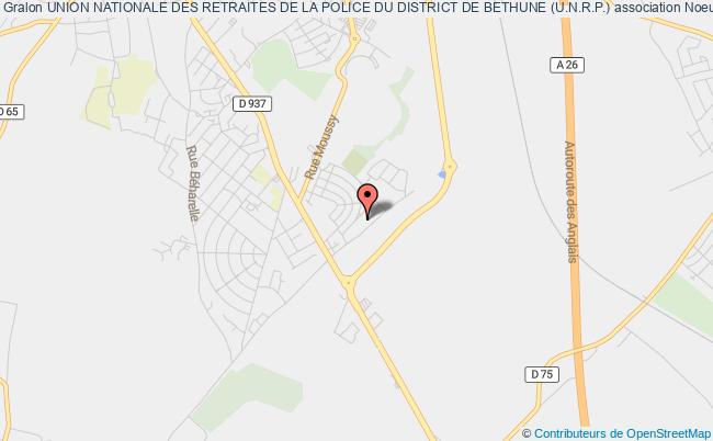 plan association Union Nationale Des Retraites De La Police Du District De Bethune (u.n.r.p.) Noeux-les-Mines