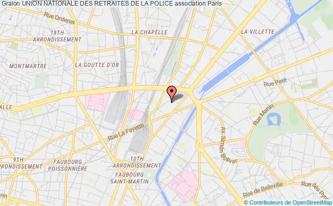 plan association Union Nationale Des Retraites De La Police Paris