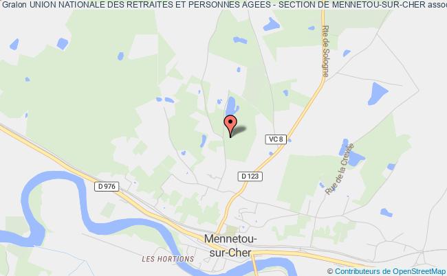plan association Union Nationale Des Retraites Et Personnes Agees - Section De Mennetou-sur-cher Mennetou-sur-Cher
