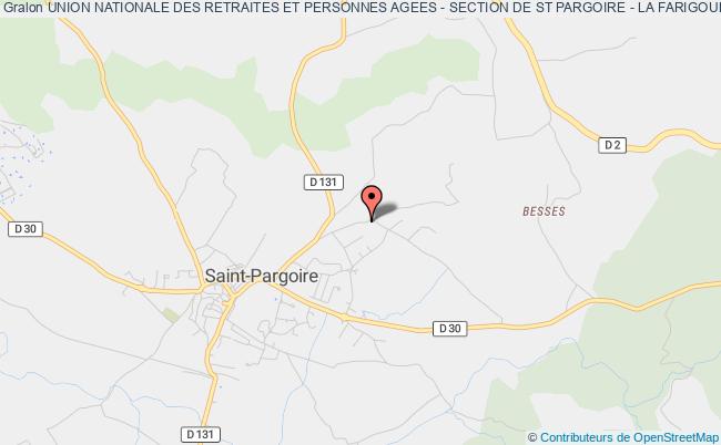 plan association Union Nationale Des Retraites Et Personnes Agees - Section De St Pargoire - La Farigoulette Saint-Pargoire