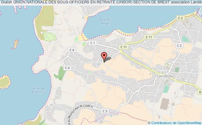 plan association Union Nationale Des Sous-officiers En Retraite (unsor) Section De Brest Landéda