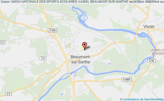 plan association Union Nationale Des Sports Scolaires (unss), Beaumont-sur-sarthe Beaumont-sur-Sarthe