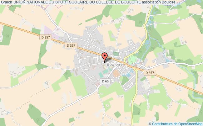 plan association Union Nationale Du Sport Scolaire Du College De Bouloire Bouloire