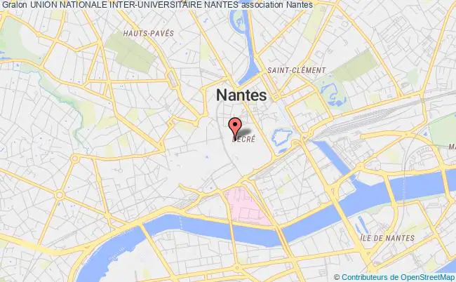 plan association Union Nationale Inter-universitaire Nantes Nantes