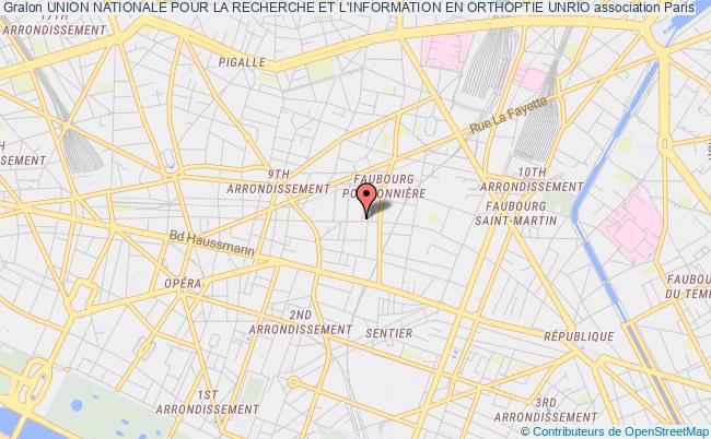 plan association Union Nationale Pour La Recherche Et L'information En Orthoptie Unrio Paris