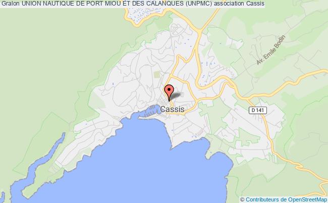 plan association Union Nautique De Port Miou Et Des Calanques (unpmc) Cassis