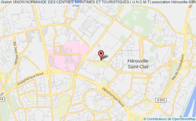 plan association Union Normande Des Centres Maritimes Et Touristiques ( U.n.c.m.t) Hérouville-Saint-Clair