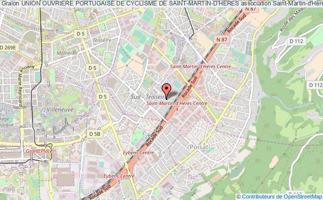 plan association Union Ouvriere Portugaise De Cyclisme De Saint-martin-d'heres Saint-Martin-d'Hères