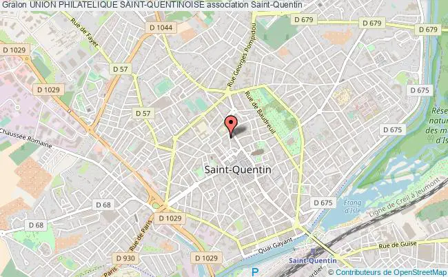 plan association Union Philatelique Saint-quentinoise Saint-Quentin