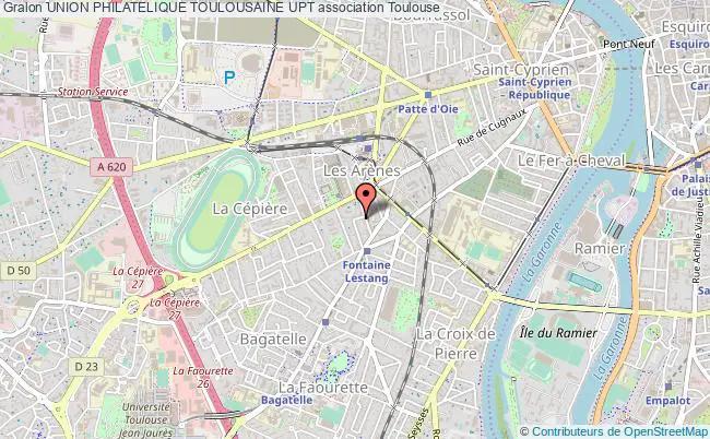 plan association Union Philatelique Toulousaine Upt Toulouse