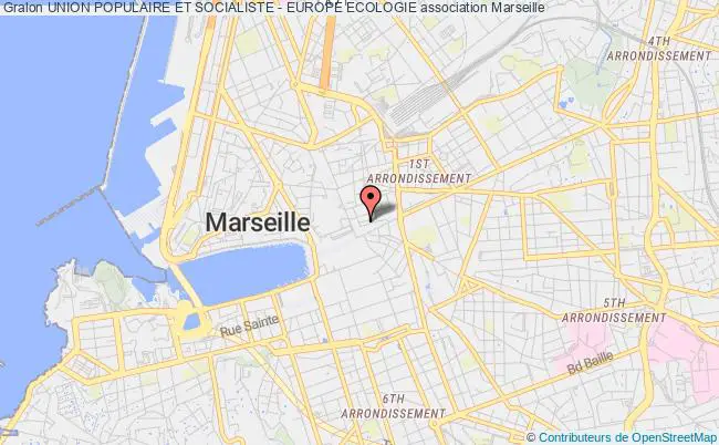 plan association Union Populaire Et Socialiste - Europe Ecologie Marseille 1