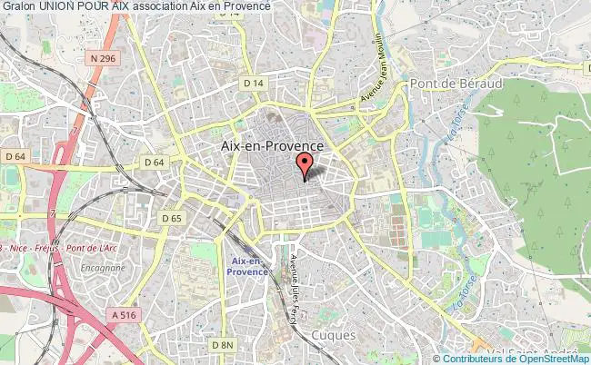 plan association Union Pour Aix Aix-en-Provence