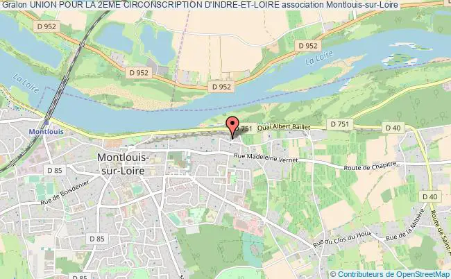 plan association Union Pour La 2eme Circonscription D'indre-et-loire Montlouis-sur-Loire