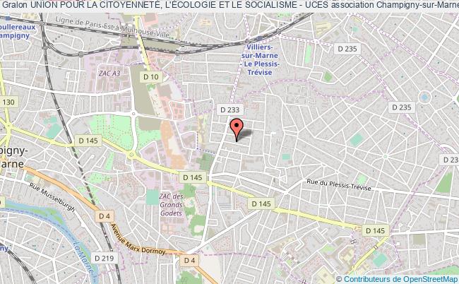 plan association Union Pour La CitoyennetÉ, L'Écologie Et Le Socialisme - Uces Champigny-sur-Marne