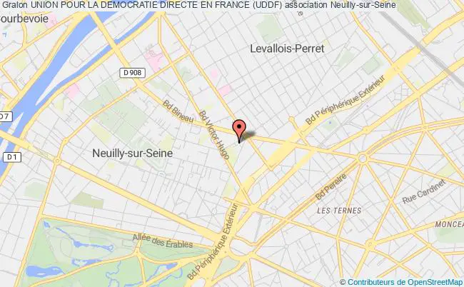 plan association Union Pour La Democratie Directe En France (uddf) Neuilly-sur-Seine