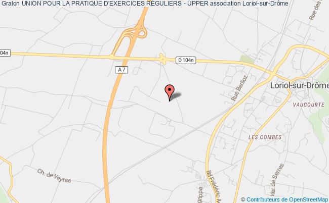 plan association Union Pour La Pratique D'exercices RÉguliers - Upper Loriol-sur-Drôme