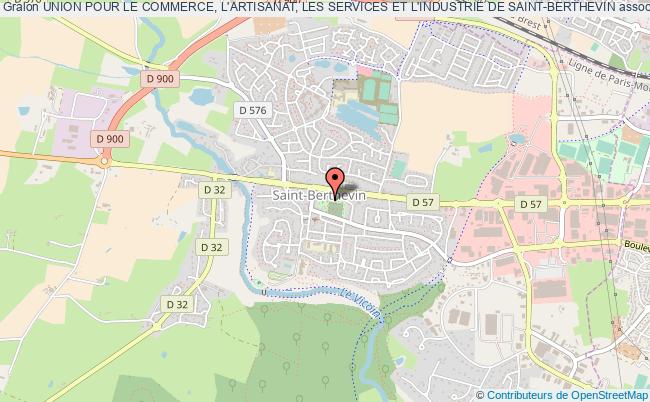 plan association Union Pour Le Commerce, L'artisanat, Les Services Et L'industrie De Saint-berthevin Saint-Berthevin