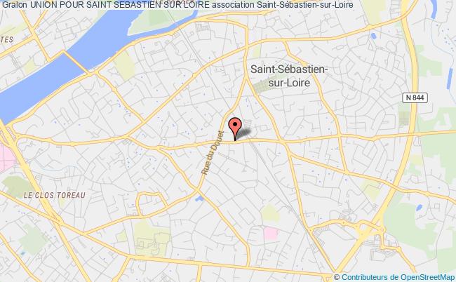 plan association Union Pour Saint Sebastien Sur Loire Saint-Sébastien-sur-Loire
