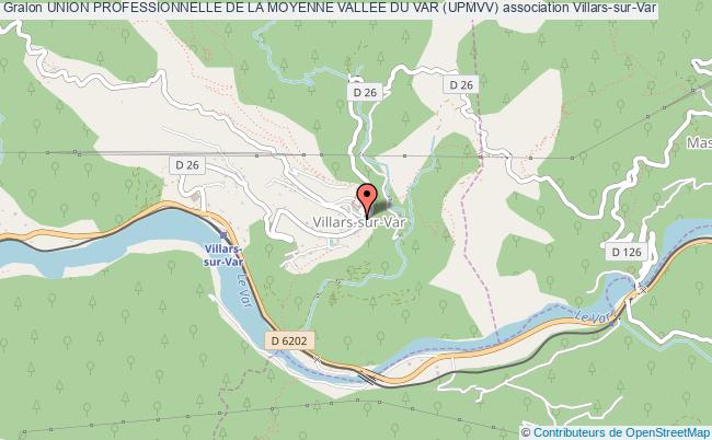 plan association Union Professionnelle De La Moyenne Vallee Du Var (upmvv) Villars-sur-Var