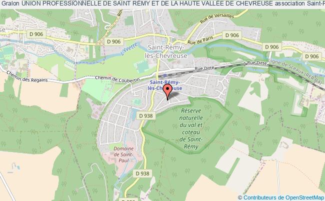plan association Union Professionnelle De Saint RÉmy Et De La Haute VallÉe De Chevreuse Saint-Rémy-lès-Chevreuse