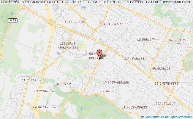 plan association Union Regionale Centres Sociaux Et Socioculturels Des Pays De La Loire Saint-Herblain