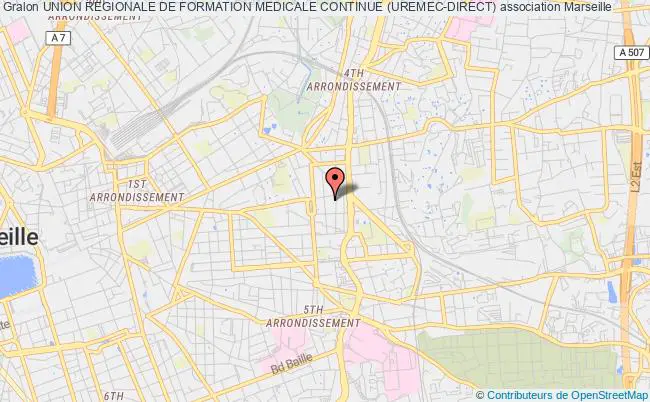 plan association Union Regionale De Formation Medicale Continue (uremec-direct) Marseille 4
