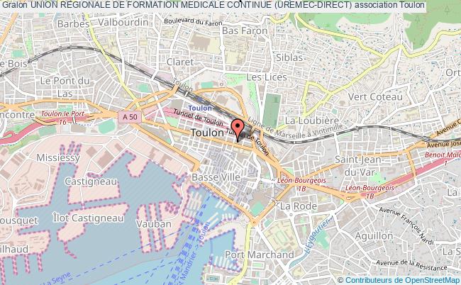 plan association Union Regionale De Formation Medicale Continue (uremec-direct) Toulon