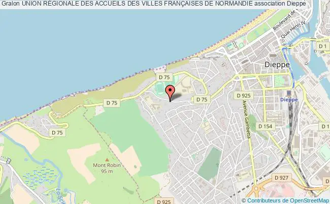 plan association Union RÉgionale Des Accueils Des Villes FranÇaises De Normandie Dieppe