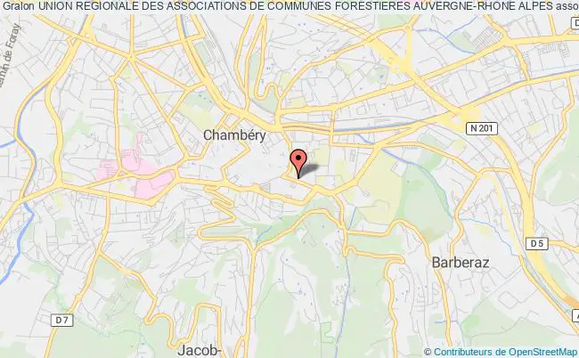 plan association Union Regionale Des Associations De Communes Forestieres Auvergne-rhone Alpes Chambéry