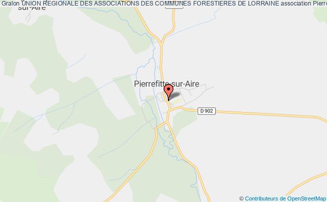 plan association Union Regionale Des Associations Des Communes Forestieres De Lorraine Pierrefitte-sur-Aire