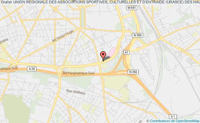 plan association Union Regionale Des Associations Sportives, Culturelles Et D'entraide (urasce) Des Hauts De France Lille