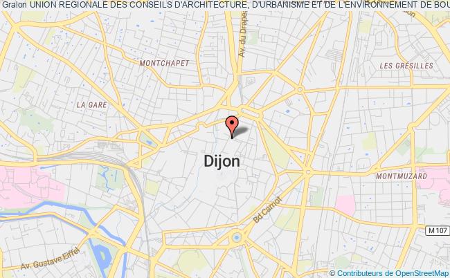 plan association Union Regionale Des Conseils D'architecture, D'urbanisme Et De L'environnement De Bourgogne Franche-comte (urcaue Bourgogne Franche-comte) Dijon