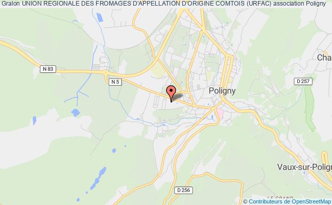 plan association Union Regionale Des Fromages D'appellation D'origine Comtois (urfac) POLIGNY