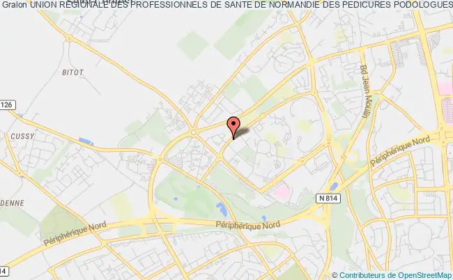 plan association Union Regionale Des Professionnels De Sante De Normandie Des Pedicures Podologues Caen cedex 4