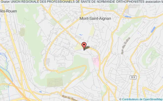 plan association Union Regionale Des Professionnels De Sante De Normandie Orthophonistes Mont-Saint-Aignan