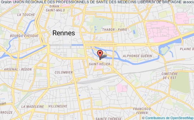 plan association Union Regionale Des Professionnels De Sante Des Medecins Liberaux De Bretagne Rennes