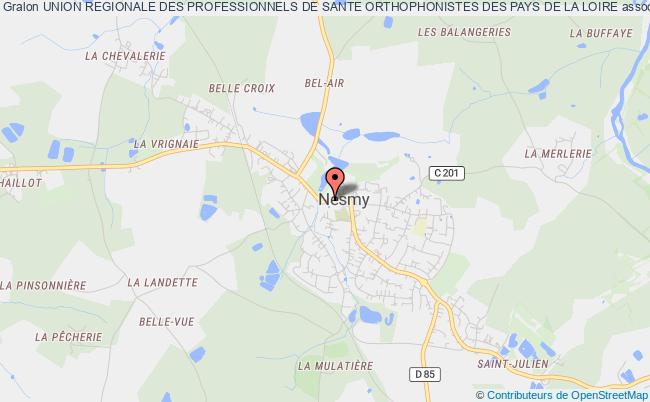 plan association Union Regionale Des Professionnels De Sante Orthophonistes Des Pays De La Loire Nesmy
