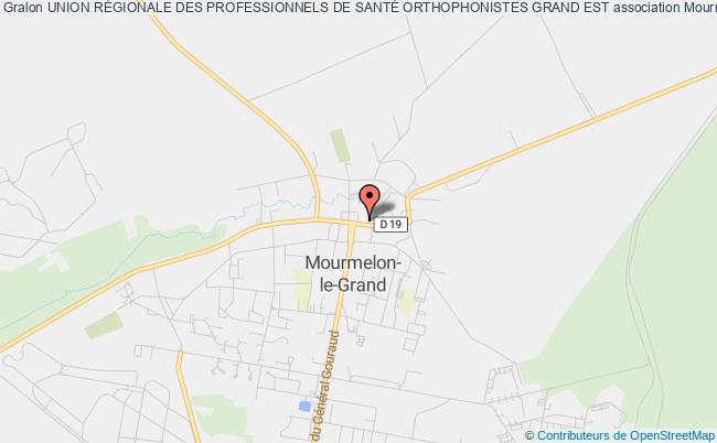 plan association Union RÉgionale Des Professionnels De SantÉ Orthophonistes Grand Est Mourmelon-le-Grand