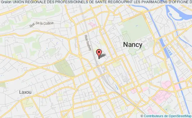 plan association Union Regionale Des Professionnels De Sante Regroupant Les Pharmaciens D'officine De La Region Grand Est Nancy