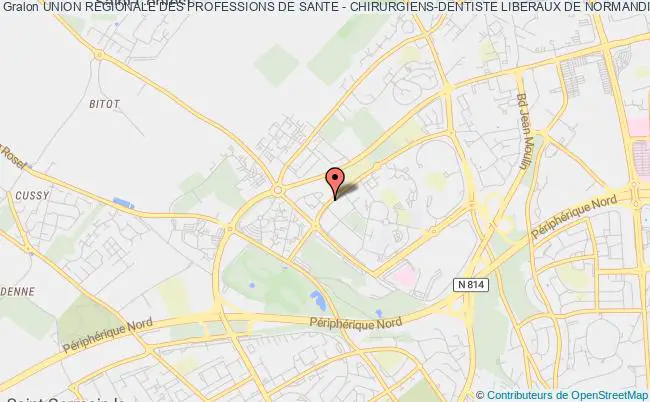 plan association Union Regionale Des Professions De Sante - Chirurgiens-dentiste Liberaux De Normandie Caen cedex 4