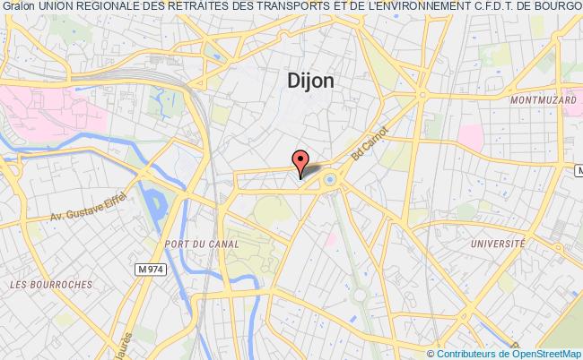 plan association Union Regionale Des Retraites Des Transports Et De L'environnement C.f.d.t. De Bourgogne Dijon
