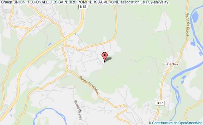 plan association Union Regionale Des Sapeurs Pompiers Auvergne Le Puy-en-Velay