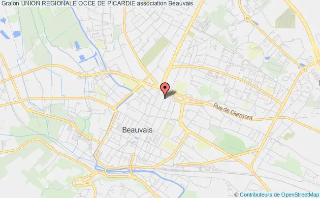 plan association Union Regionale Occe De Picardie Beauvais cedex