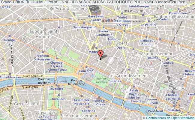 plan association Union Regionale Parisienne Des Associations Catholiques Polonaises Paris