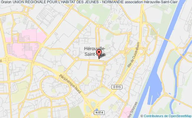 plan association Union RÉgionale Pour L'habitat Des Jeunes - Normandie Hérouville-Saint-Clair